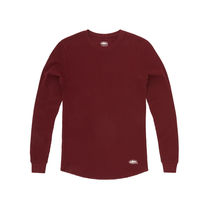 GUERILLAZ THERMAL LS TEE [BURGUNDY], front view (1 of 2)