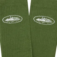 GREEN ALCATRAZ SOCKS [2 PACK], back view (2 of 2)