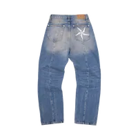 STITCH DOWN BAGGY JEANS [FADED INDIGO], front view (1 of 7)