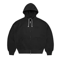 ISLAND KNOCKOUT ZIP HOODIE [BLACK], front view (1 of 4)