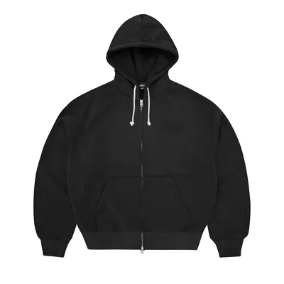ISLAND KNOCKOUT ZIP HOODIE [BLACK]
