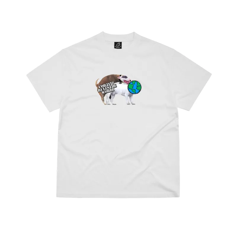 DOGGY TEE [WHITE], front view (1 of 2)
