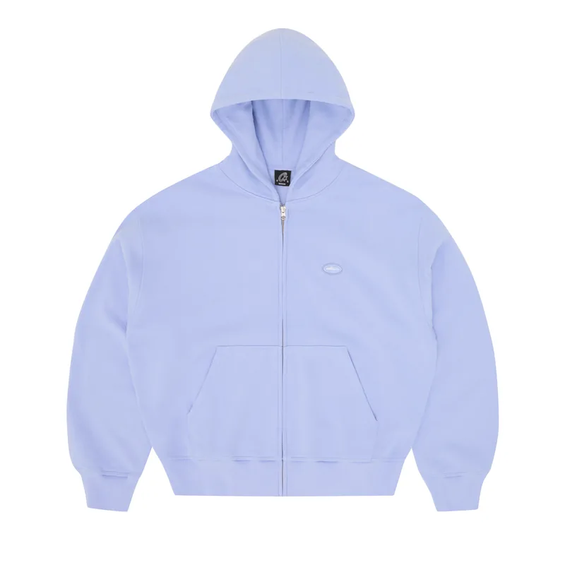 MINI ISLAND ZIP HOODIE [BABY BLUE], front view (1 of 4)