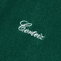 2 TONE RIBBED KNIT ZIP UP [GREEN], side view (3 of 4)
