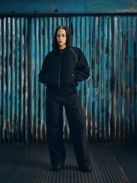 QUILTED EXCHANGE BOMBER [BLACK], detail (4 of 6)