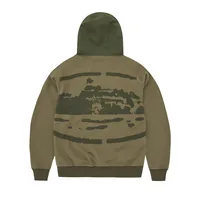 GUERILLAZ RIPSTOP ZIP HOODIE [OLIVE], back view (2 of 5)