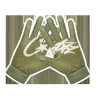LEATHER GLOVES [GUTTA GREEN], back view (2 of 4)