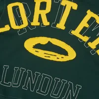LUNDUN STITCH ZIP HOODIE [FOREST / YELLOW], side view (3 of 7)