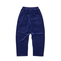 PISTA VELOUR TRACK PANT [NAVY], back view (2 of 4)
