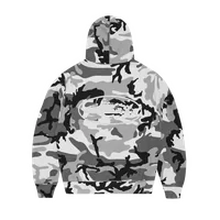 ISLAND PUFF PRINT ZIP HOODIE [ARCTIC CAMO] — back view (2 of 3)
