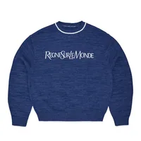 RSLM KNIT CREWNECK [NAVY], front view (1 of 4)