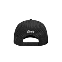 ISLAND PUFF PRINT TRUCKER HAT [BLACK], back view (2 of 2)