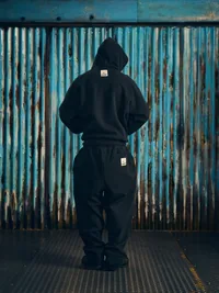 HMP OPEN HEM SWEATPANT [BLACK], detail (4 of 4)