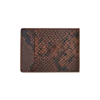 ISLAND LEATHER CARD HOLDER [BROWN SNAKE], back view (2 of 3)