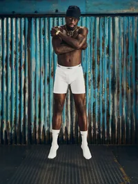 WHITE ALCATRAZ BOXERS [3 PACK], side view (3 of 3)