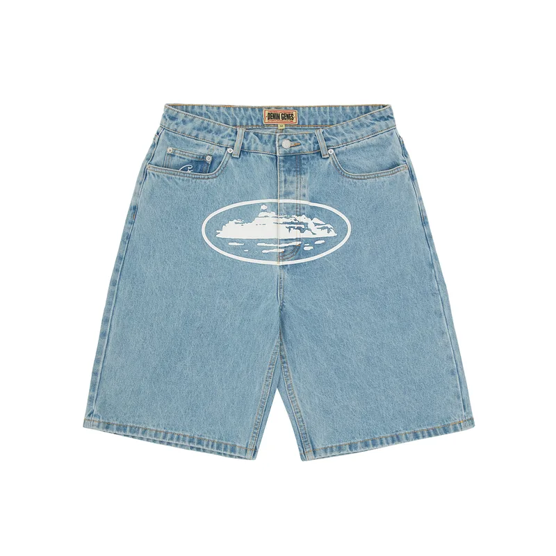 ISLAND DENIM SHORT [STONEWASH], front view (1 of 3)