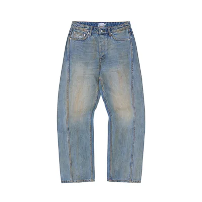 ARDWEAR PANEL BAGGY JEANS [WASHED INDIGO]