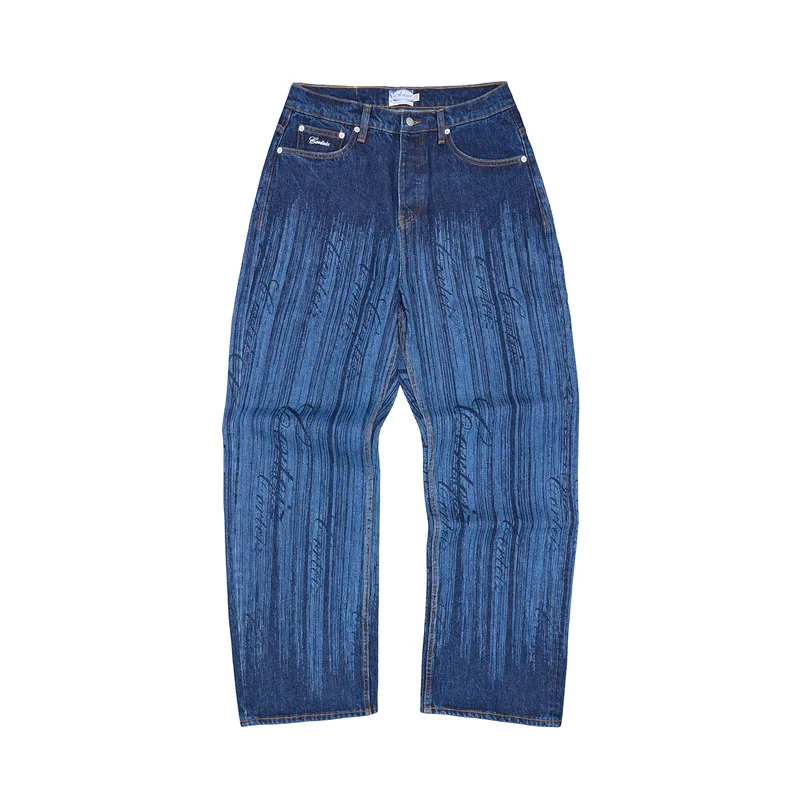 STRIKE BAGGY JEANS [DARK WASH], front view (1 of 4)