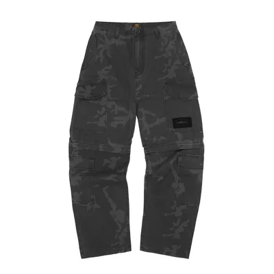 GUERILLAZ CONVERTIBLE PANT [BLACK CAMO]