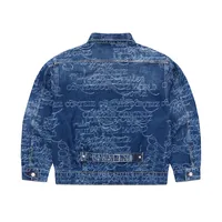 HANDWRITTEN DENIM JACKET [MIDWASH INDIGO], back view (2 of 4)