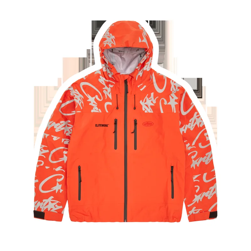 ELITEWORK™ WATERPROOF SHELL JACKET [ORANGE], front view (1 of 3)