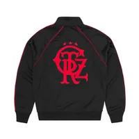 3 STAR CREST TRACK JACKET [BLACK], back view (2 of 2)