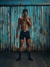 BLACK ALCATRAZ BOXERS [3 PACK], side view (3 of 3)