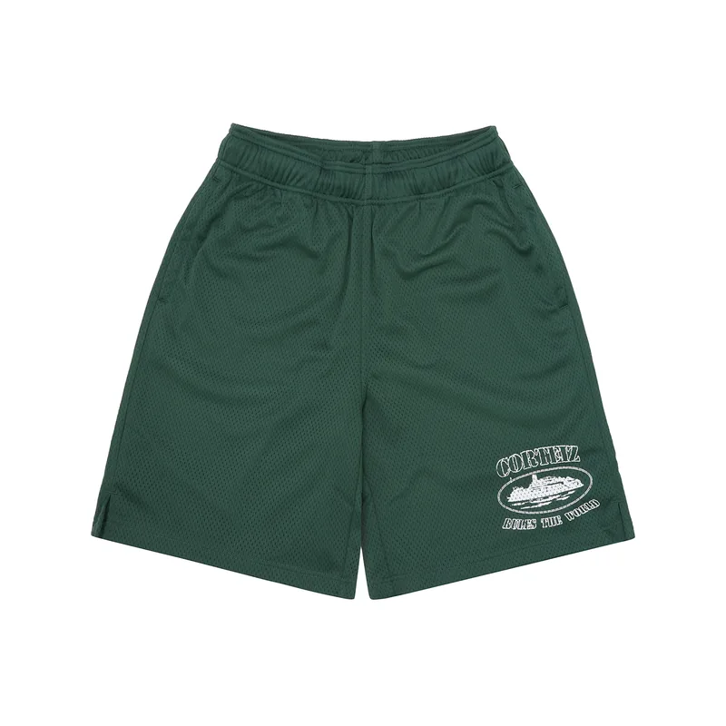 OG ALCATRAZ MESH SHORT [FOREST GREEN], front view (1 of 4)