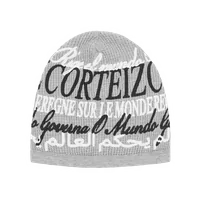 WORLDWIDE WAFFLE BEANIE [HEATHER GREY], front view (1 of 3)