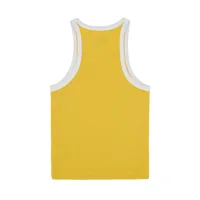 WOMENS CLASSIC TANK TOP [YELLOW/WHITE], back view (2 of 3)