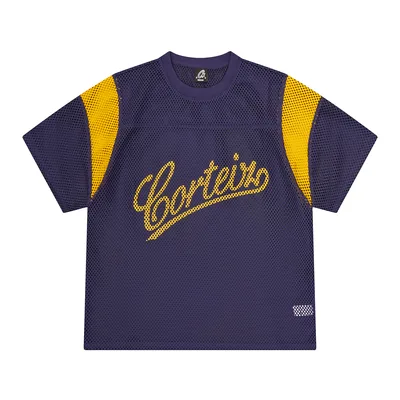 OPEN MESH PANEL JERSEY [NAVY/YELLOW]