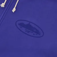 ISLAND KNOCKOUT ZIP HOODIE [INDIGO BLUE], side view (3 of 4)