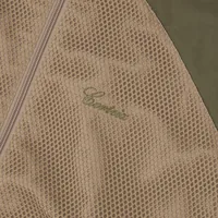 MESH PANEL TRICOT TRACK JACKET [TAN / OLIVE], side view (3 of 5)