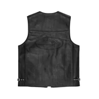 SKYDIVE LEATHER VEST [BLACK], side view (3 of 5)