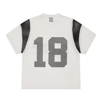OPEN MESH PANEL JERSEY [CREAM] — back view (2 of 2)