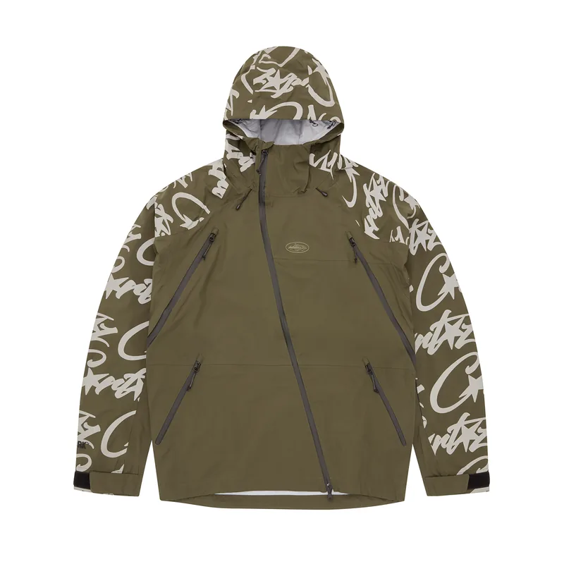 ELITEWORK™ WATERPROOF SHELL JACKET V2 [KHAKI], front view (1 of 2)