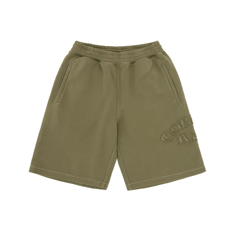 DIPLOMATIC SWEATSHORT [OLIVE], front view (1 of 4)