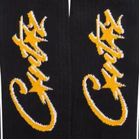 ALLSTARZ SOCKS [BLACK & YELLOW], back view (2 of 2)