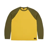 STENCIL RAGLAN LS [GOLD/OLIVE], back view (2 of 5)