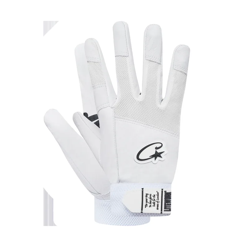 LEATHER GLOVES [WHITE], front view (1 of 4)