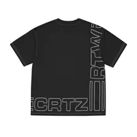 OUTLINE HEAVYWEIGHT TEE [BLACK], back view (2 of 3)