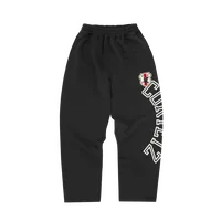ARCH SHIELD OPEN HEM SWEATPANT [BLACK], front view (1 of 3)