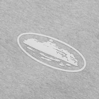 ISLAND PUFF PRINT SWEATSHORT [HEATHER GREY], side view (3 of 3)
