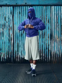 ISLAND KNOCKOUT ZIP HOODIE [INDIGO BLUE], detail (4 of 4)