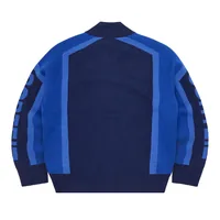 PRECISION KNIT ZIP UP [NAVY], back view (2 of 4)