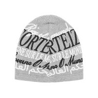 WORLDWIDE WAFFLE BEANIE [HEATHER GREY], back view (2 of 3)