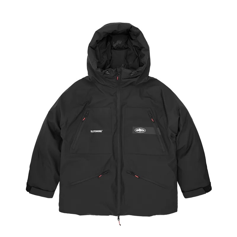 ELITEWORK™ AVALANCHE BOLO PARKA [BLACK], front view (1 of 4)