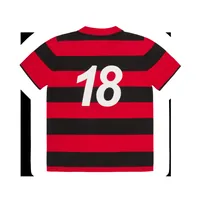 STRIPED KNIT JERSEY [RED], back view (2 of 2)