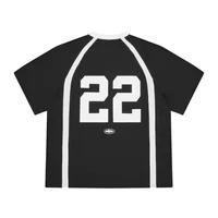 RUGBY LEAGUE JERSEY [BLACK], back view (2 of 4)