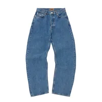 DUAL STRIPE BAGGY JEANS [MIDWASH], back view (2 of 3)